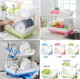 2 Tier Plastic Dish Rack (2 Tier)